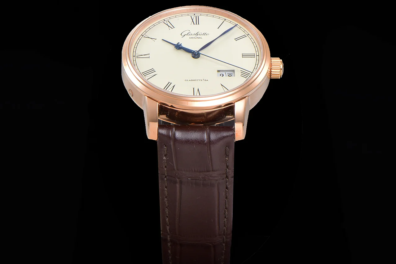 Senator White Dial in Rose Gold