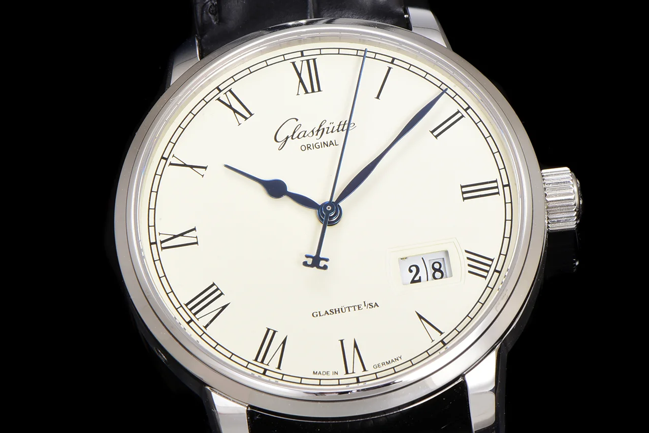 Senator White Dial in Steel