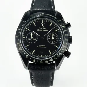 Speedmaster “Dark Side of The Moon” Real Ceramic N1F 1:1 Best Edition on Leather Strap A9900