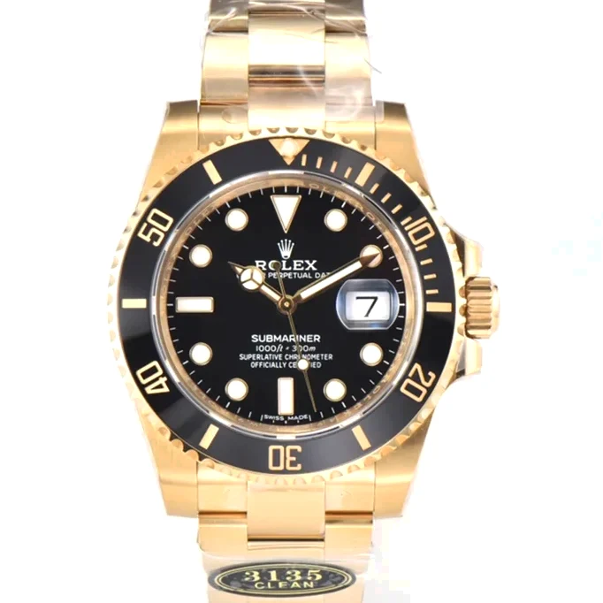 Submariner 40 116618LB Black Ceramic in Gold