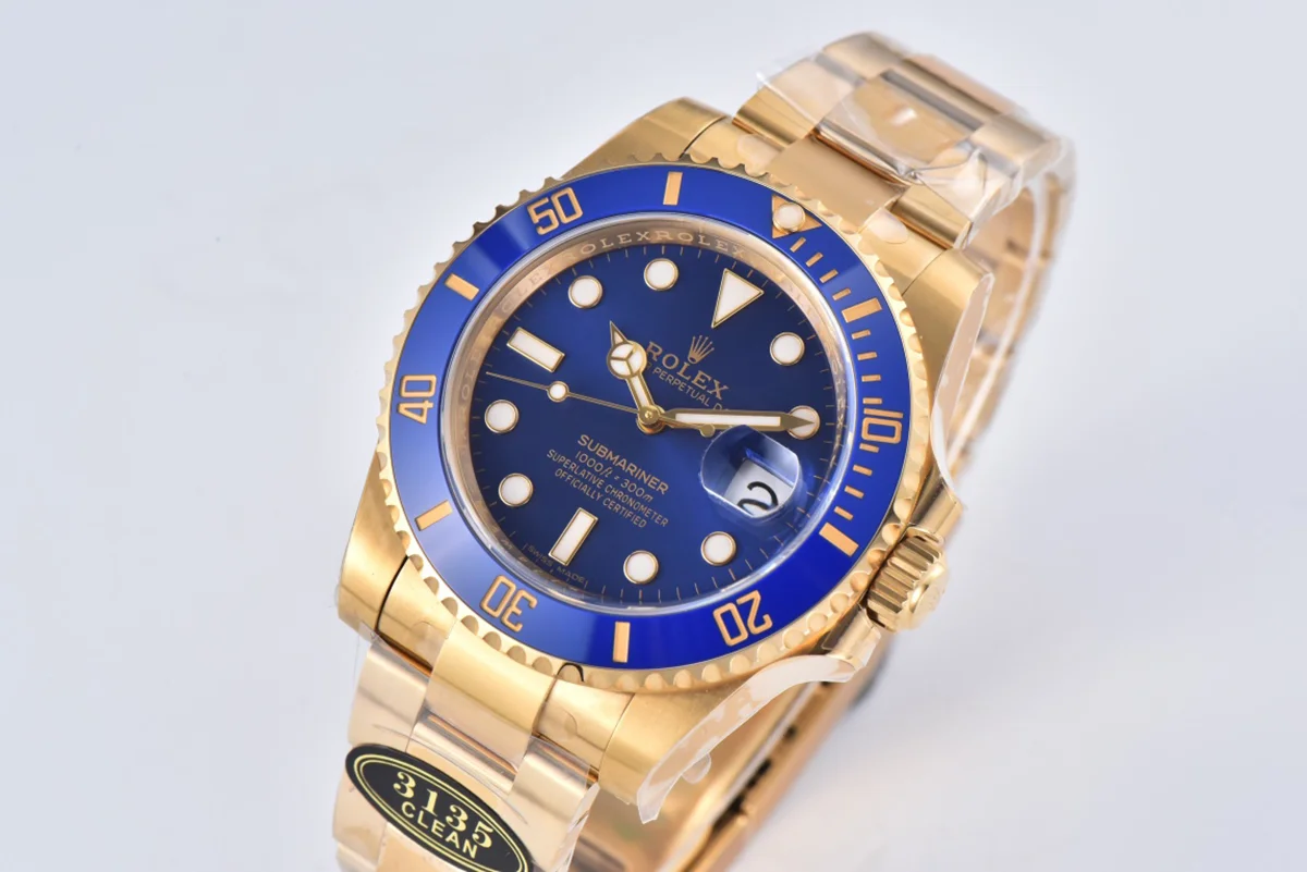 Submariner 40 116618LB Blue Ceramic in Gold