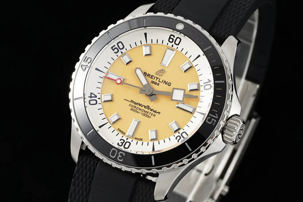 Superocean Automatic 42 Yellow Dial Ref: A17375211I1S1