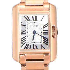 Tank Anglaise 30.2mm White Dial in Rose Gold