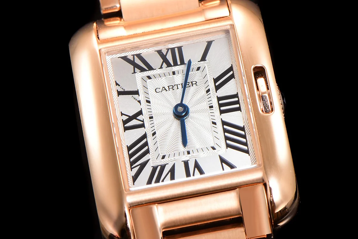 Tank Anglaise 30.2mm White Dial in Rose Gold
