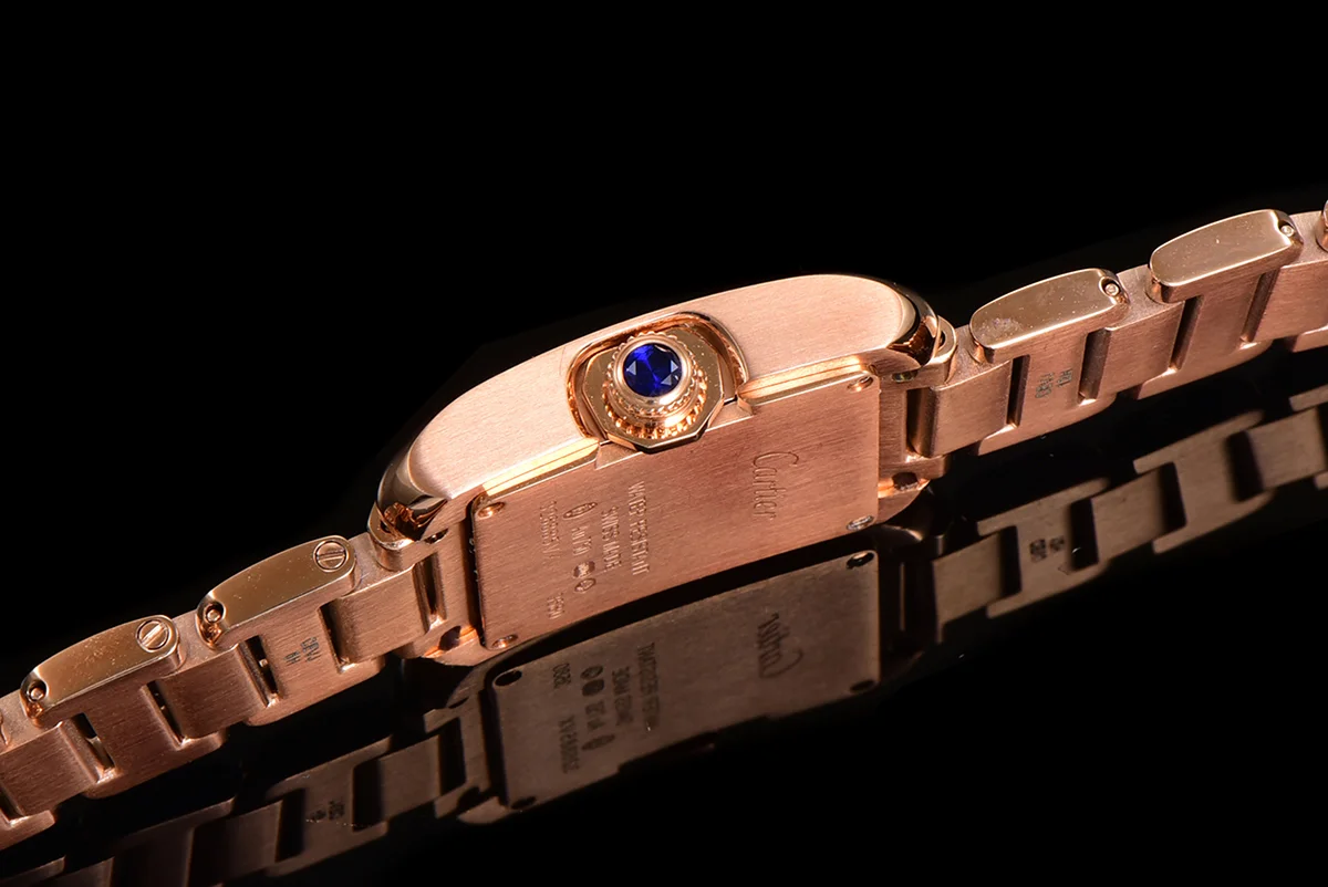 Tank Anglaise 30.2mm White Dial in Rose Gold