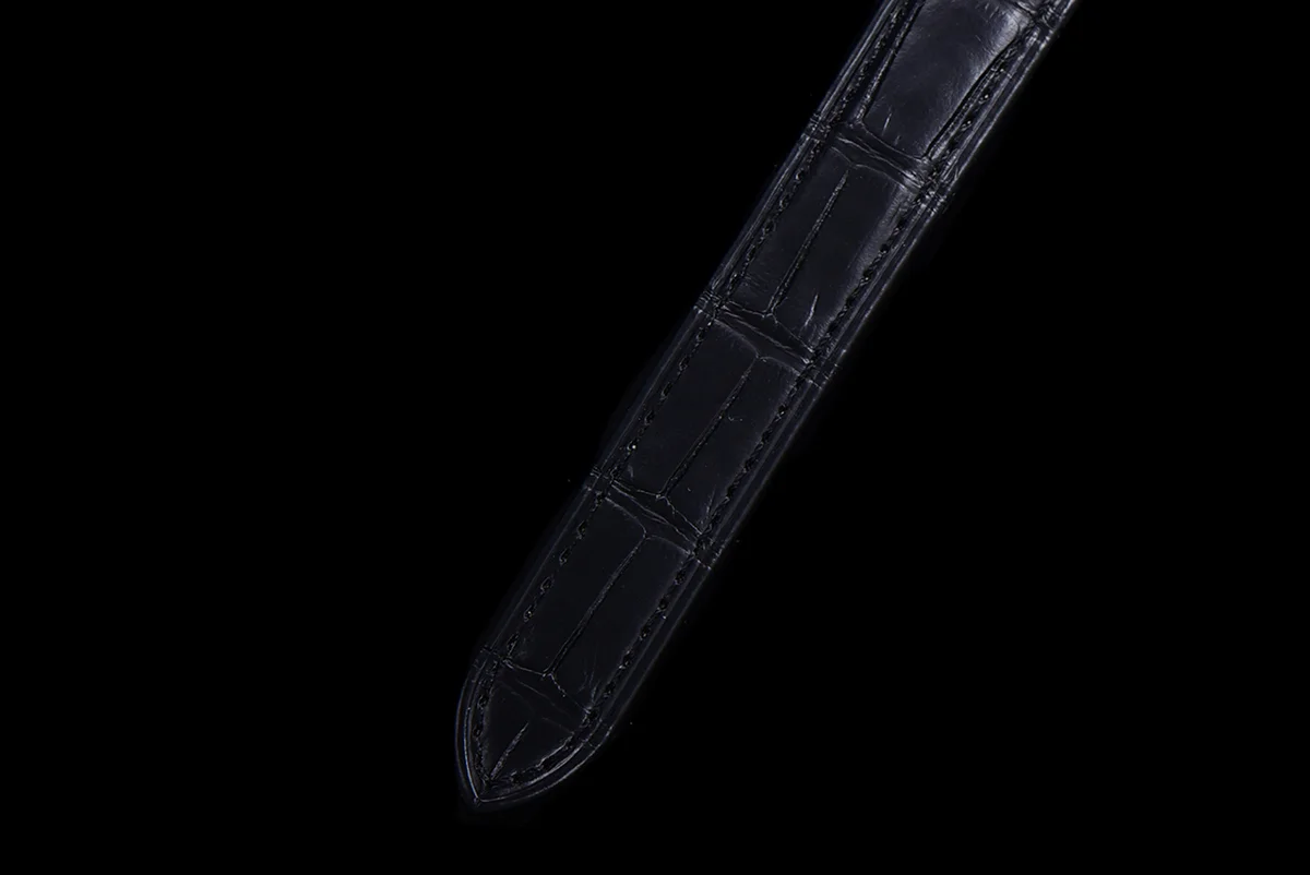 Tank Anglaise 30.2mm White Dial in Steel on Leather Strap