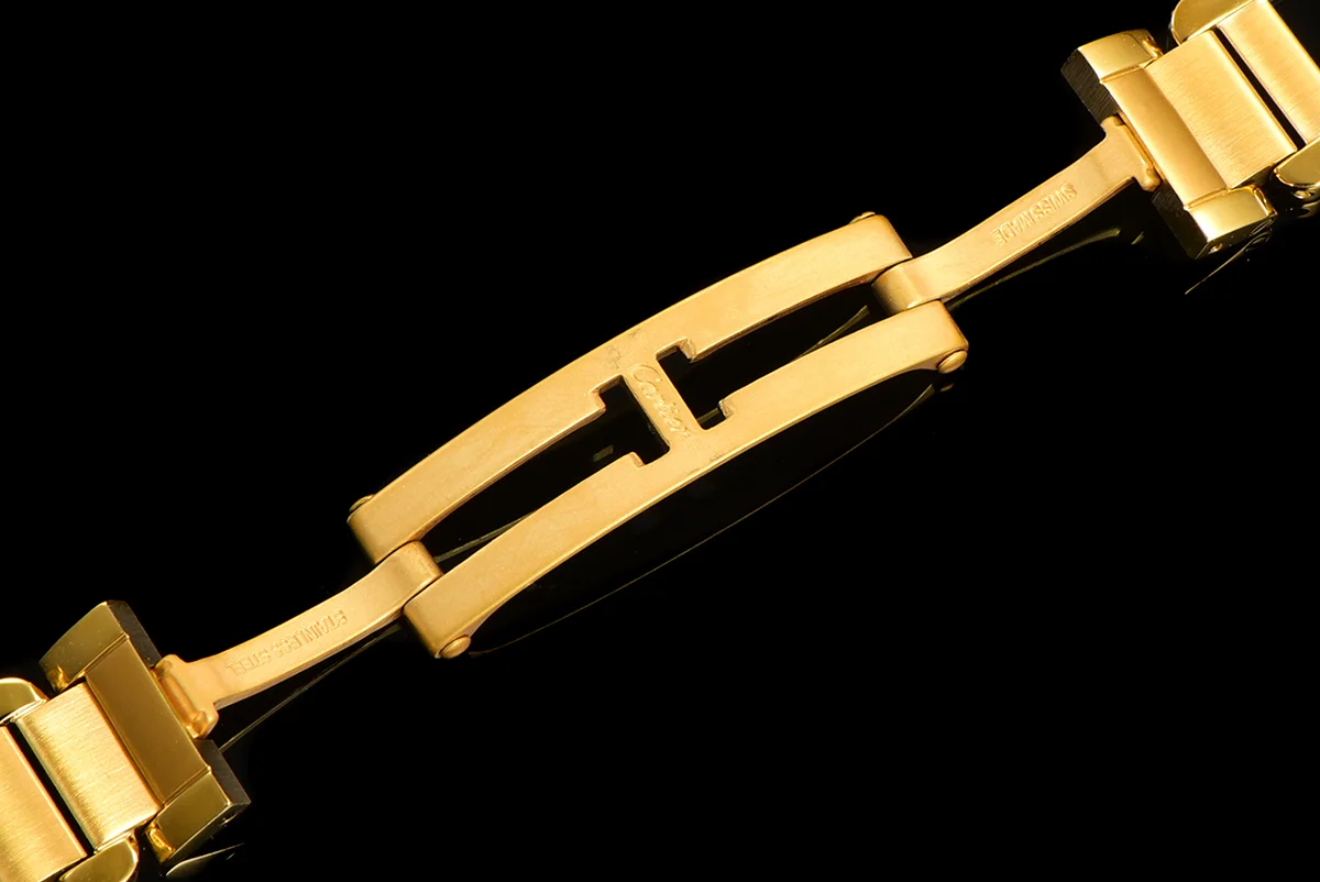Tank Anglaise 30.2mm White Dial in Yellow Gold