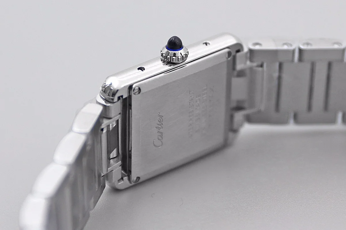 Tank Must 29.5mm White Dial with Diamond Bezel in Steel