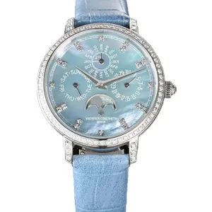 Traditionelle Perpetual Calendar Ultra-Thin 4305T/000G-B948 Blue Dial in White Gold