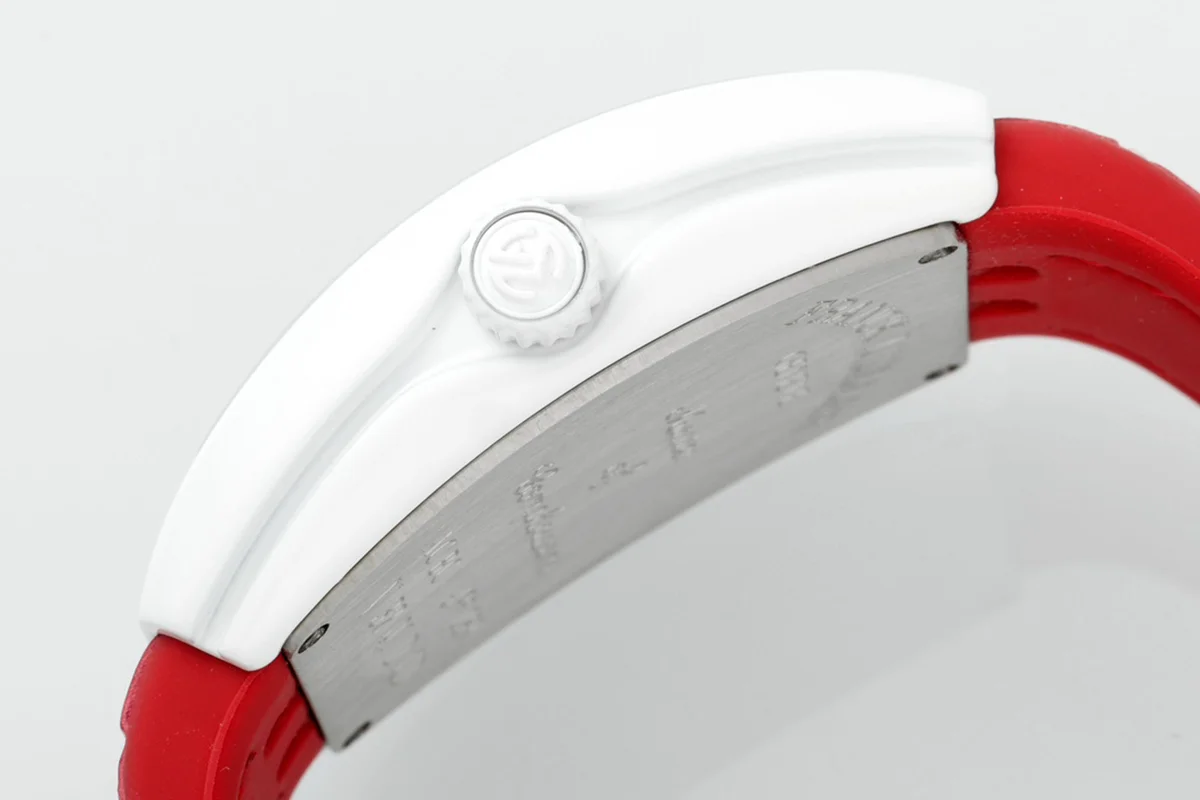 Vanguard Moonphase V32 Red Dial in Ceramic on Red Strap