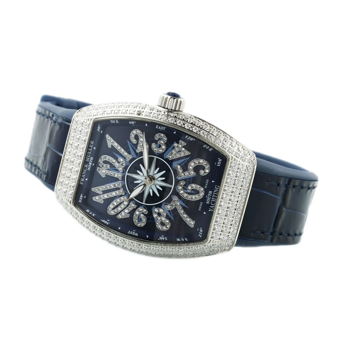 Vanguard V32 Blue Dial with Diamonds Markers