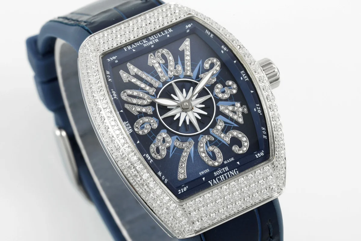 Vanguard V32 Blue Dial with Diamonds Markers
