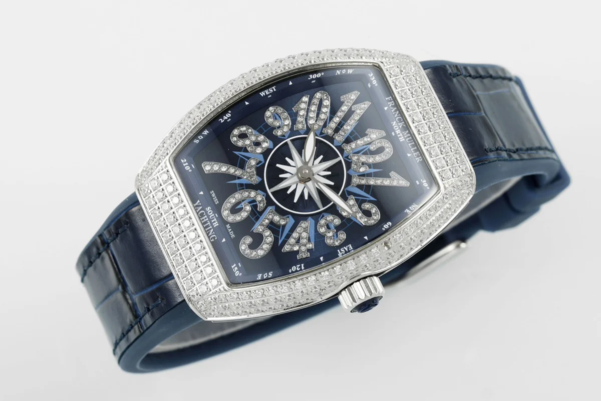 Vanguard V32 Blue Dial with Diamonds Markers