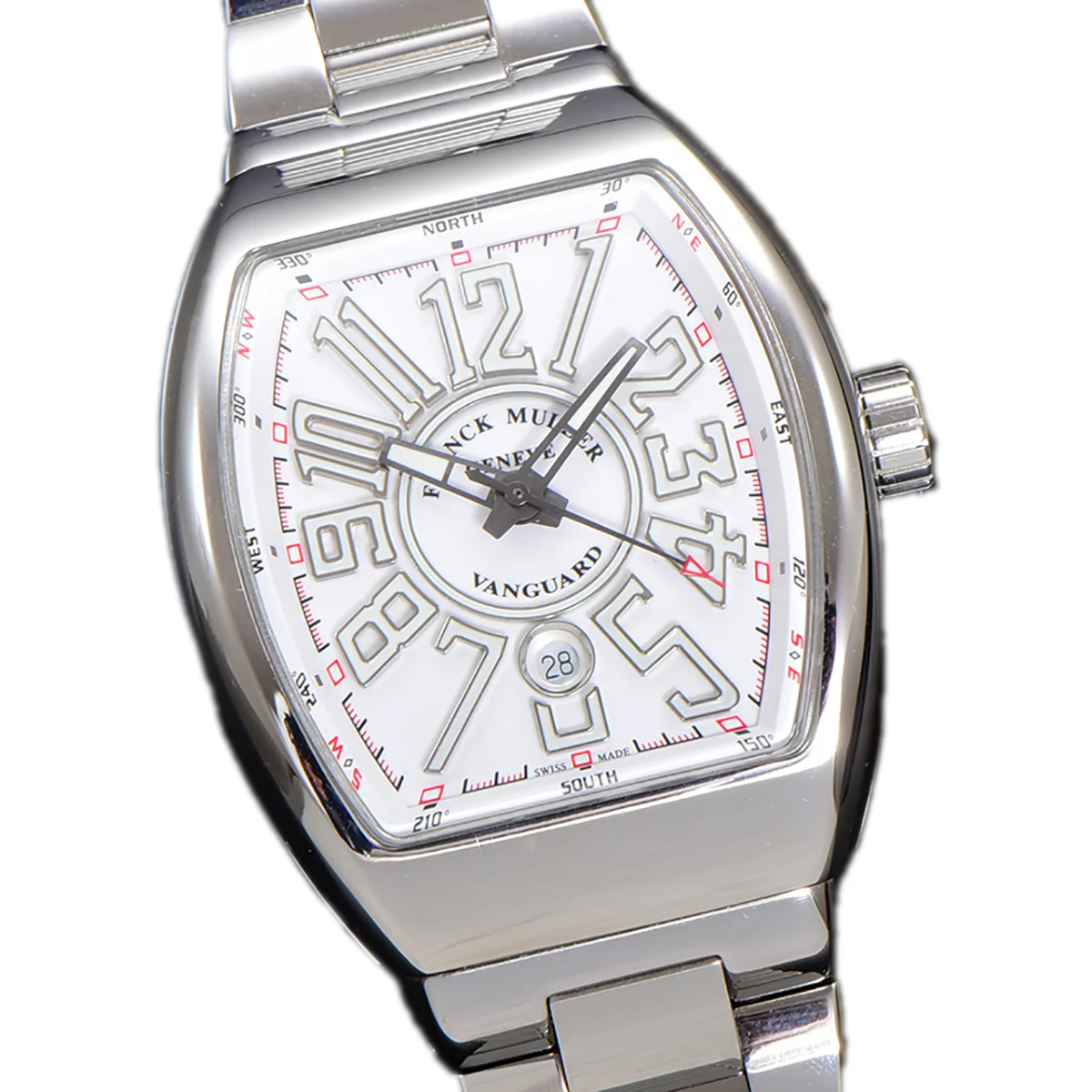 Vanguard Yachting White Dial V45 on Bracelet