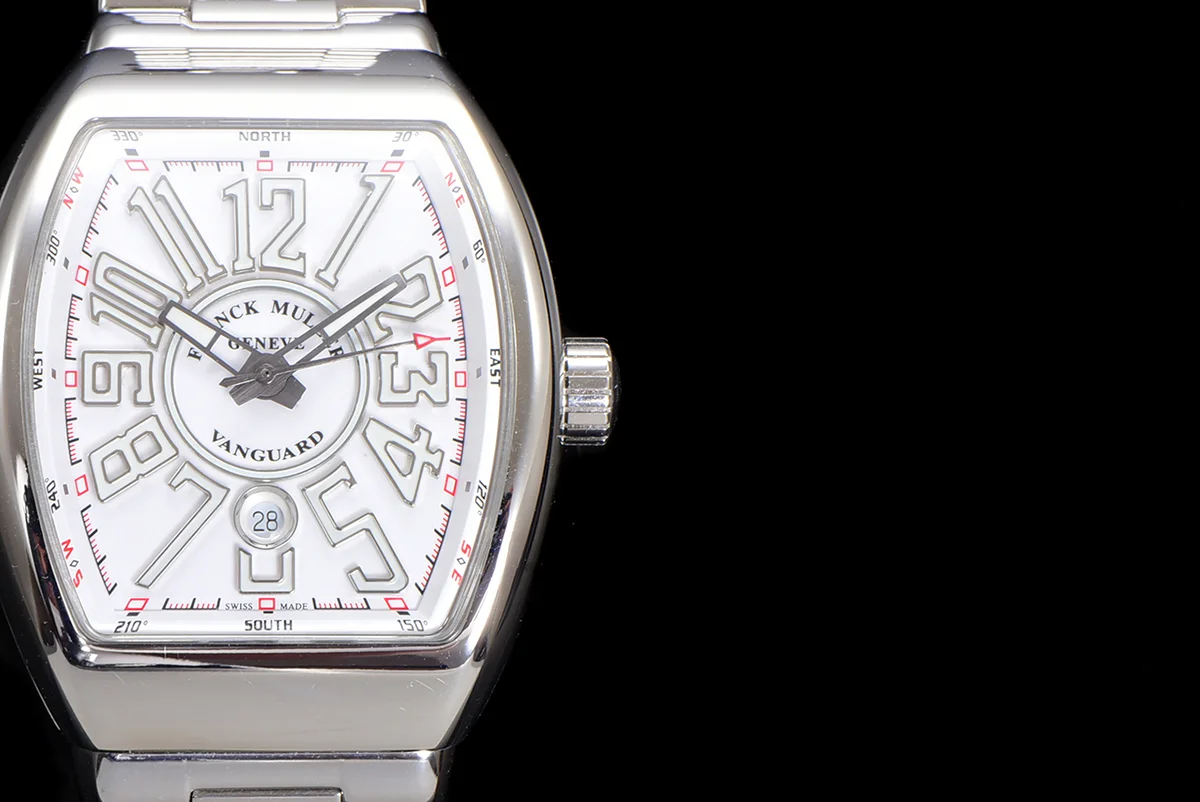 Vanguard Yachting White Dial V45 on Bracelet
