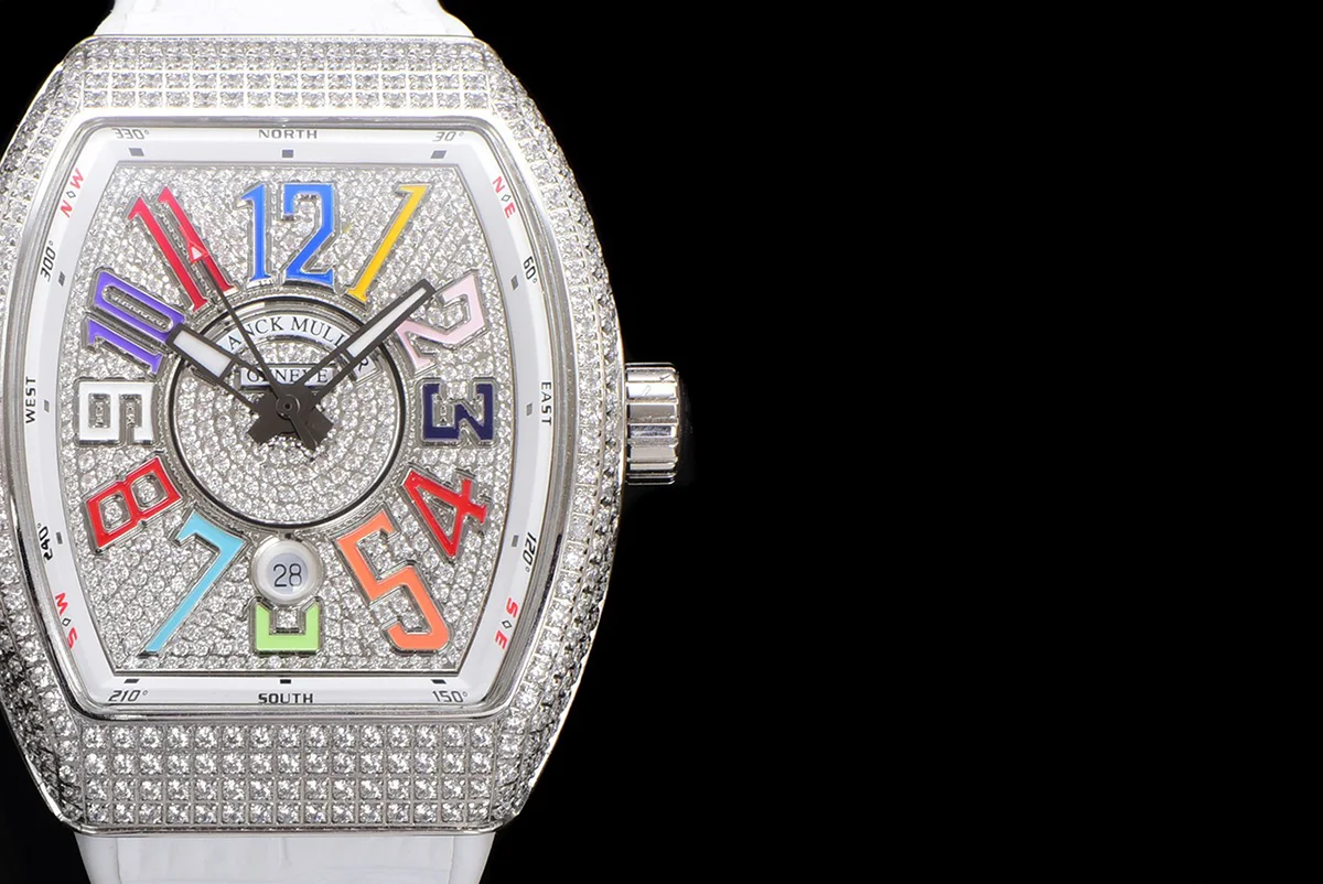 Vanguard Yachting White Dial V45 with Colourful Markers