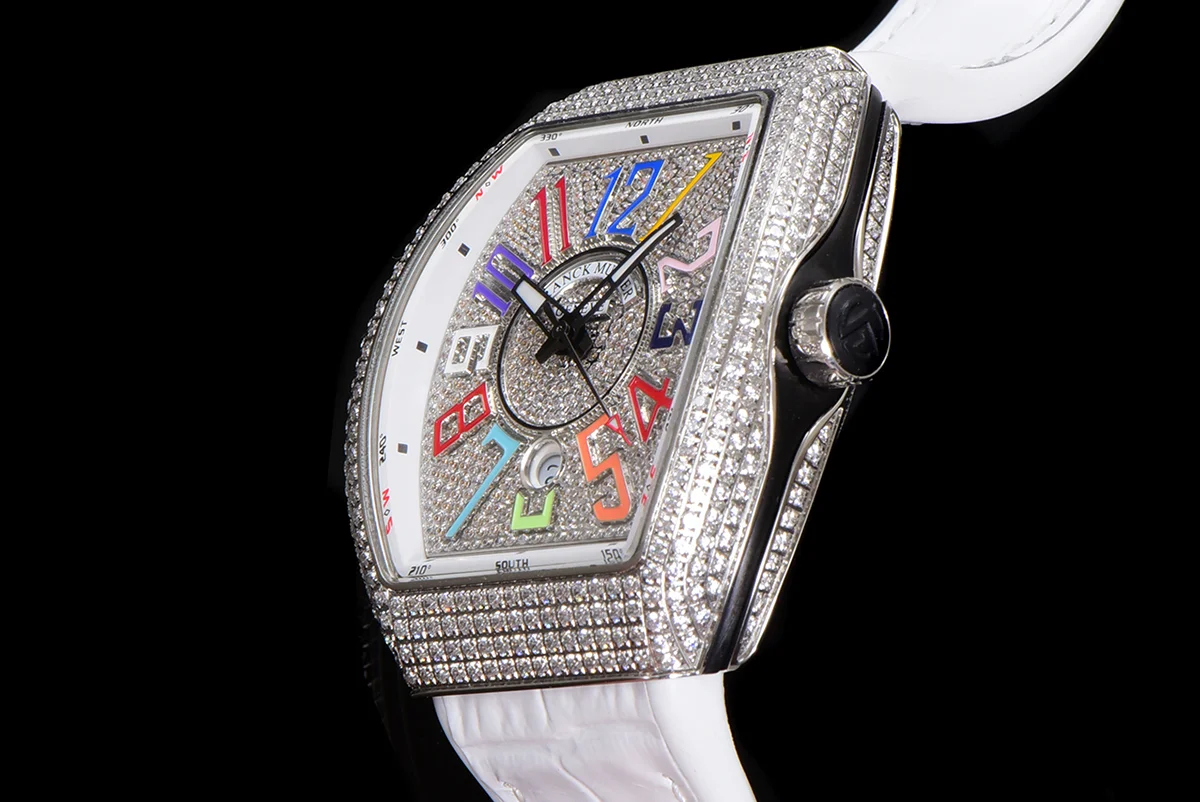 Vanguard Yachting White Dial V45 with Colourful Markers