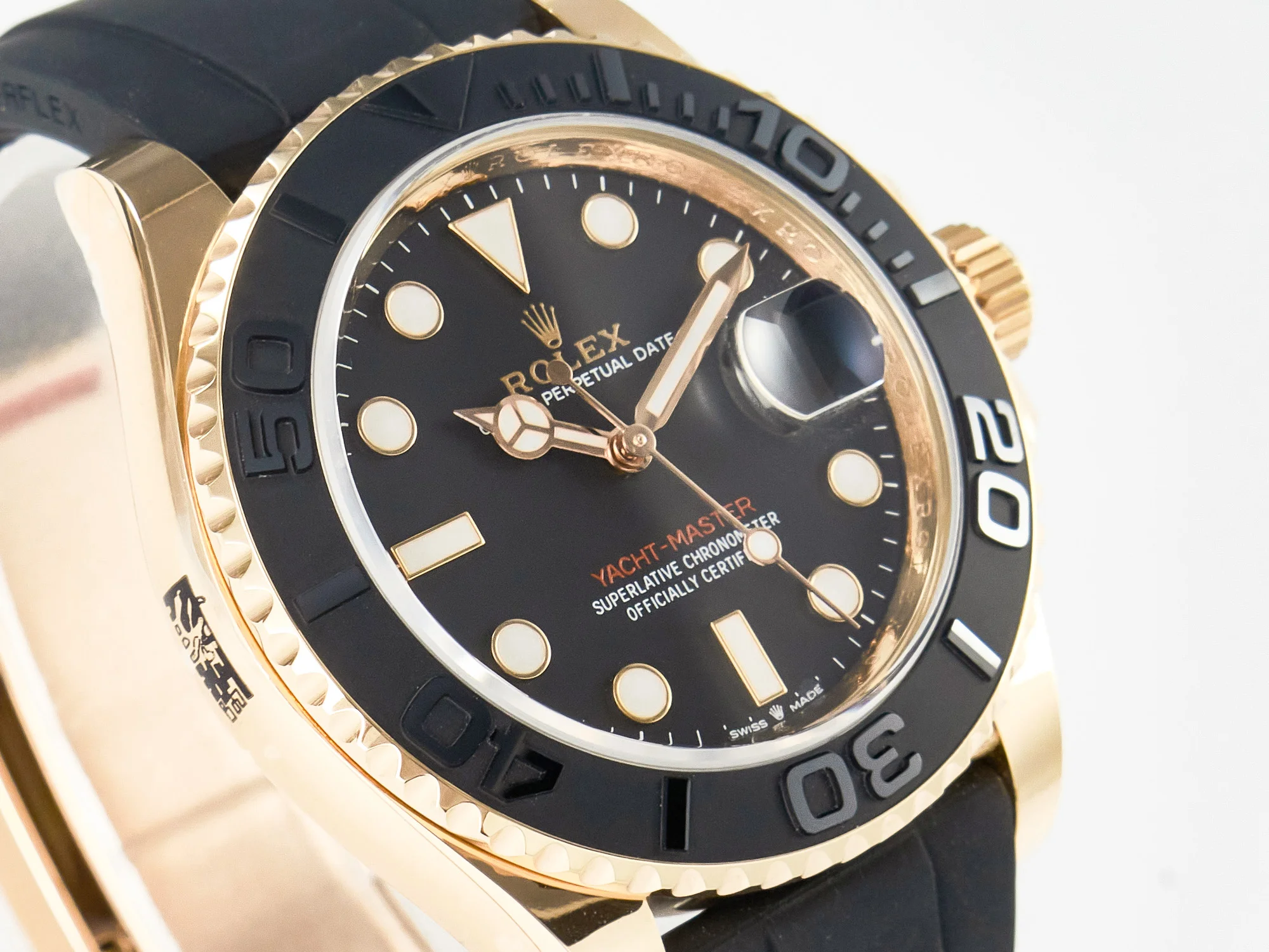 Yacht-Master 126655 ARF RG/Tungsten1:1 Best Edition on Oysterflex Rubber Strap VR3235(Gain Weight )