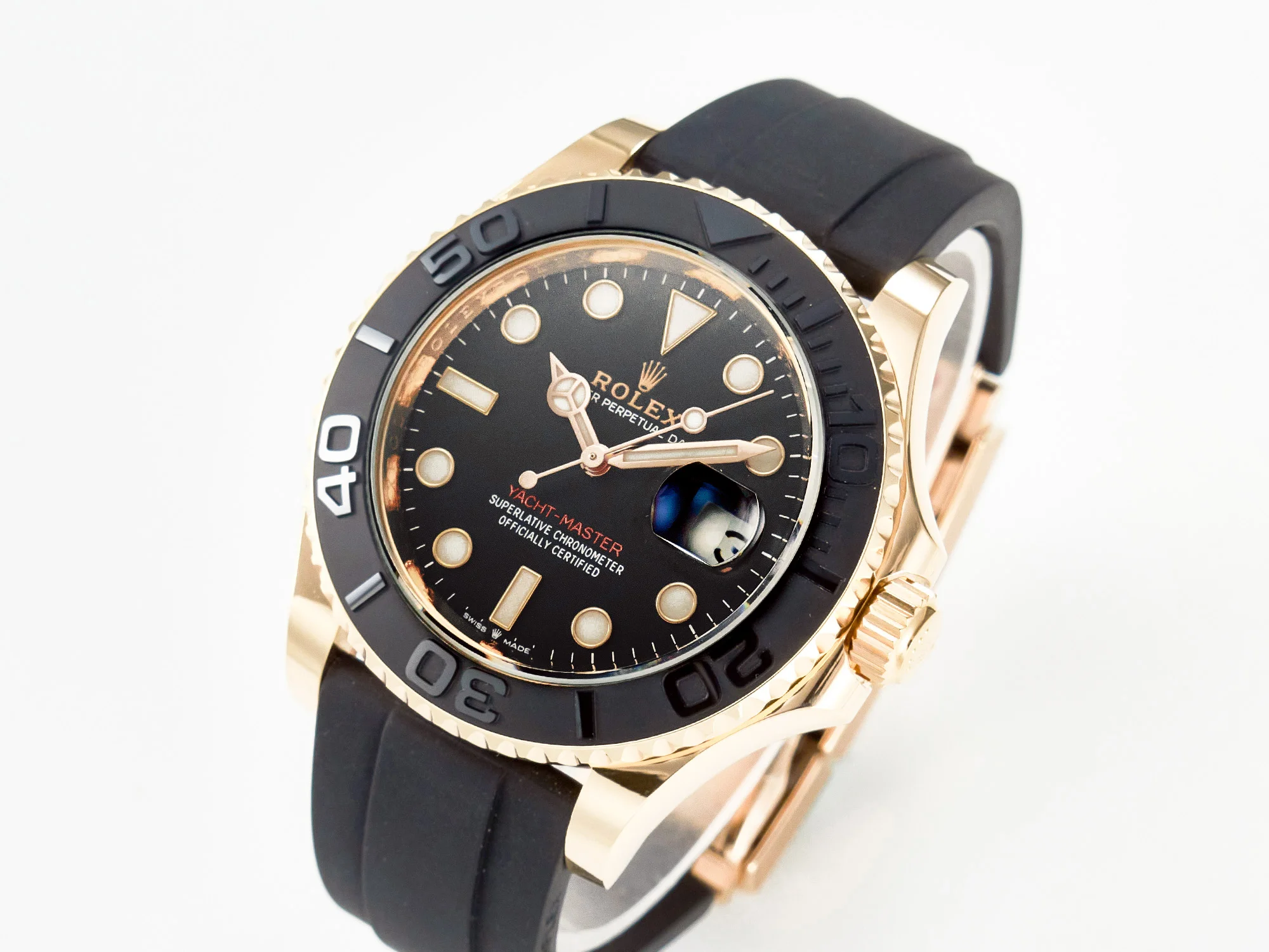 Yacht-Master 126655 ARF RG/Tungsten1:1 Best Edition on Oysterflex Rubber Strap VR3235(Gain Weight )