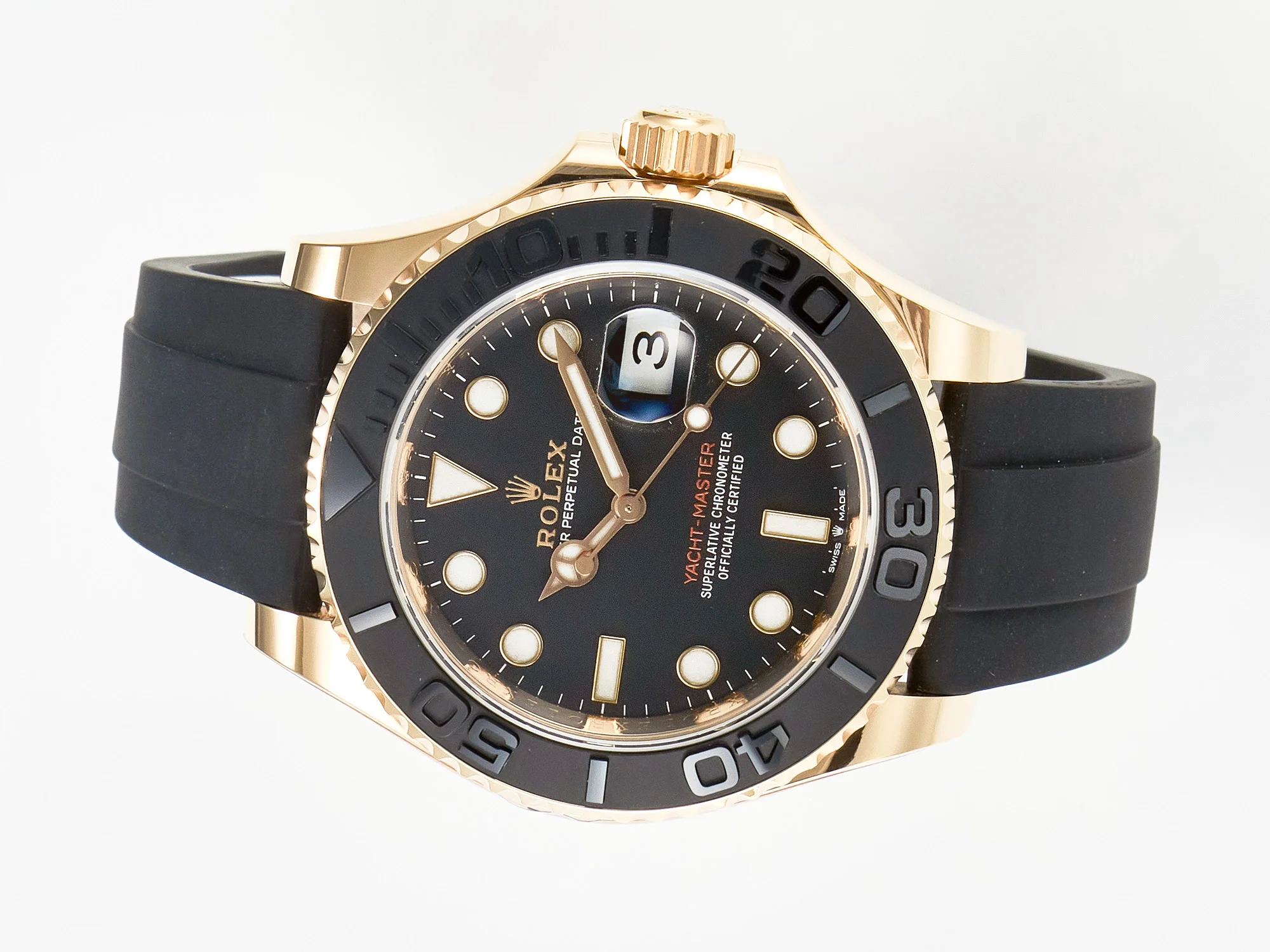 Yacht-Master 126655 ARF RG/Tungsten1:1 Best Edition on Oysterflex Rubber Strap VR3235(Gain Weight )