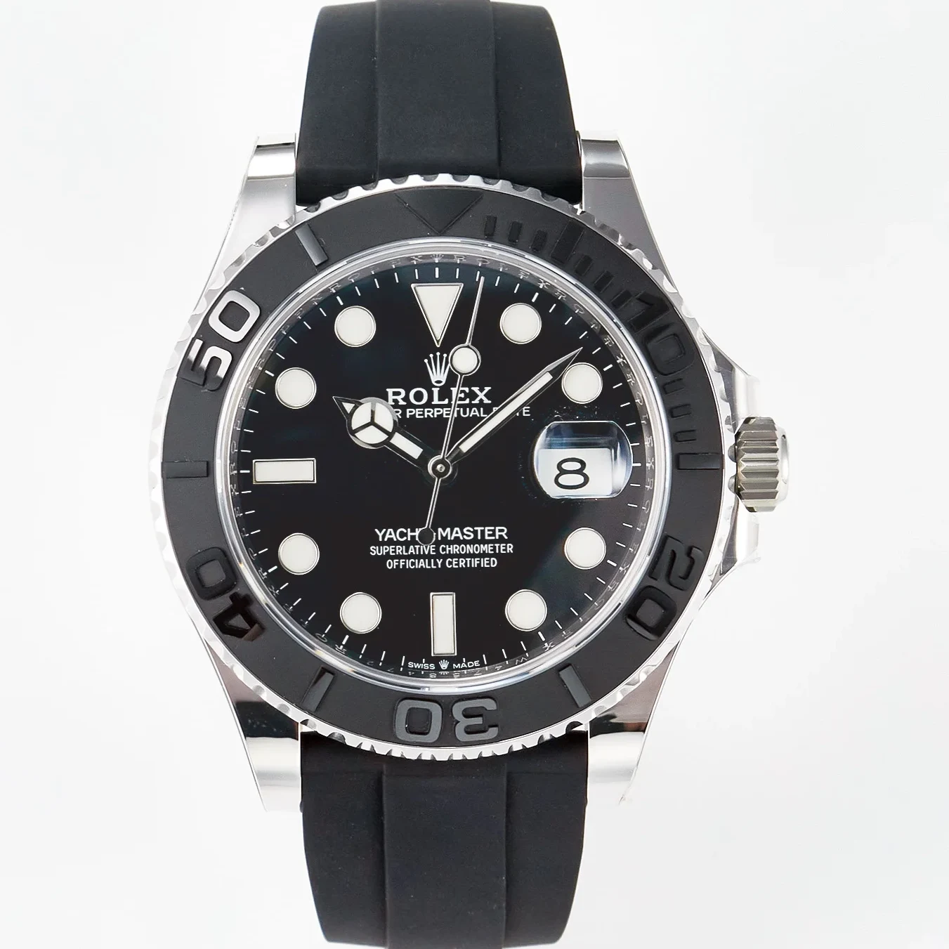 Yacht-Master 226659 ARF 1:1 Best Edition Black Ceramic Bezel on Oysterflex Rubber Strap VR3235 (Gain Weight)