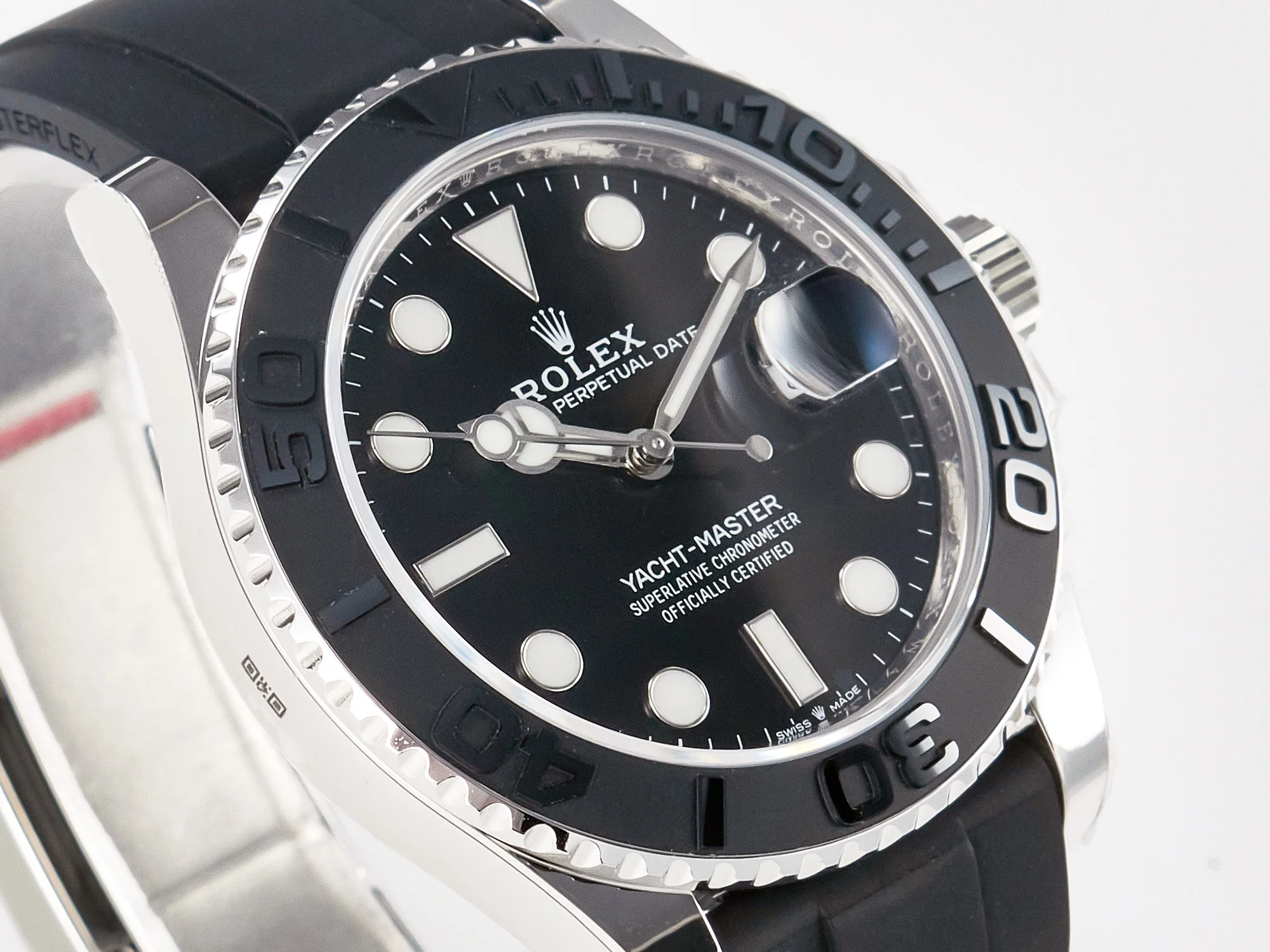 Yacht-Master 226659 ARF 1:1 Best Edition Black Ceramic Bezel on Oysterflex Rubber Strap VR3235 (Gain Weight)